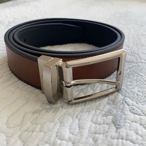 Reversible leather belt